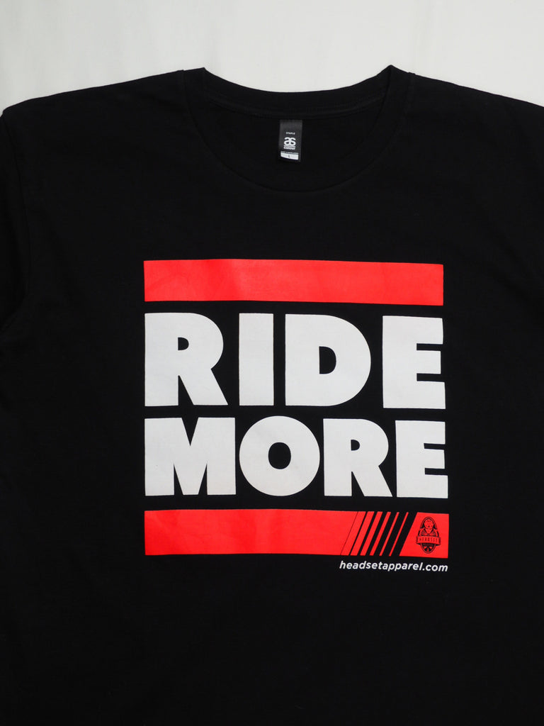 Headset "Ride More" T shirt Black