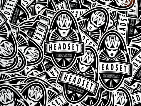 Headset logo Musette Bag Black